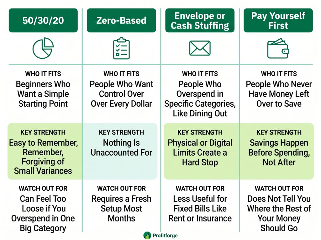 Four Budgeting Methods